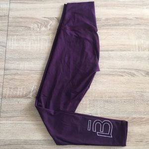 barre3 x DYI purple leggings